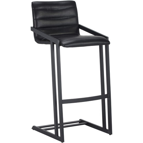 Webber 38.75 inch Cantina Black Barstool, Set Of 2